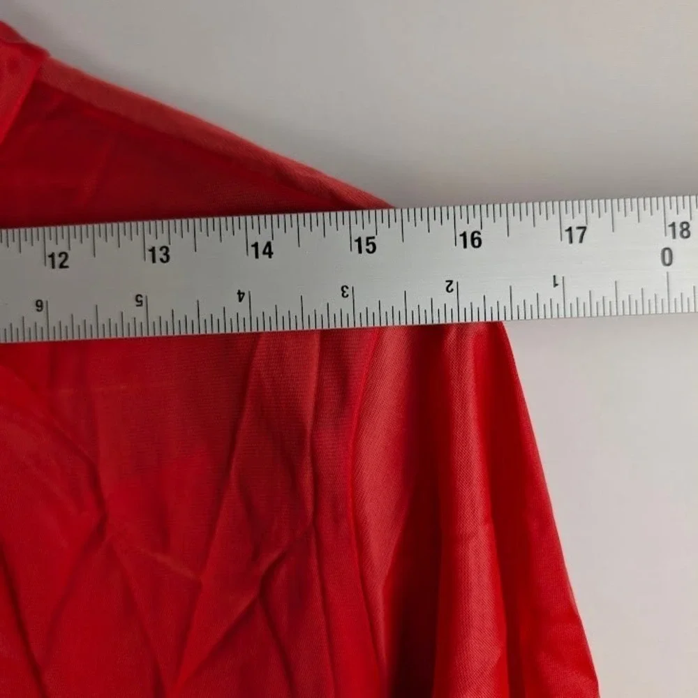Vintage 60'S Henson Kickernick‎ Pajama Set Women's M Red Nylon Made in USA